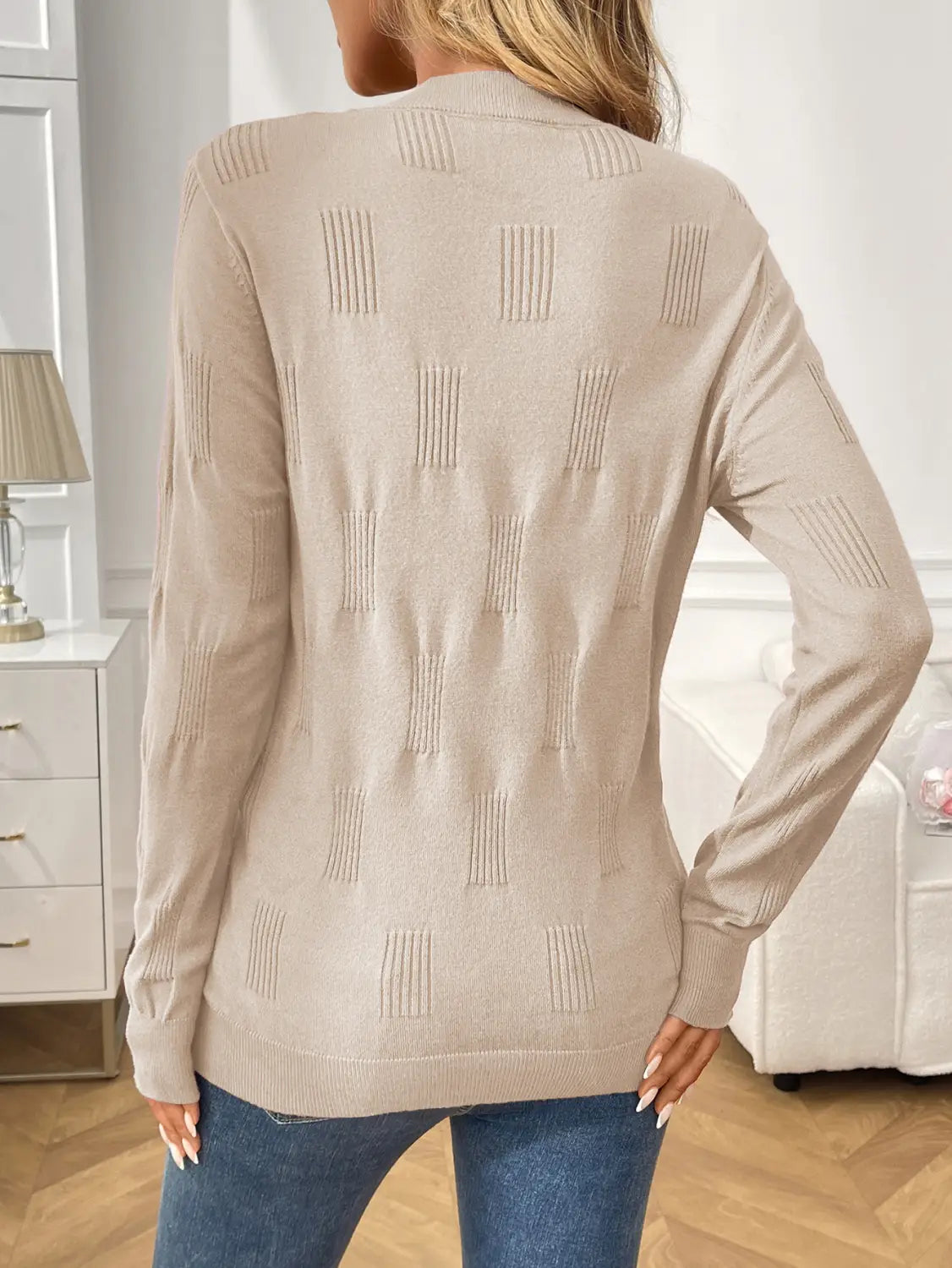 Geometrisk mønster Pullover Sweatshirt Streetwear Core-Spun Yarn Polyester