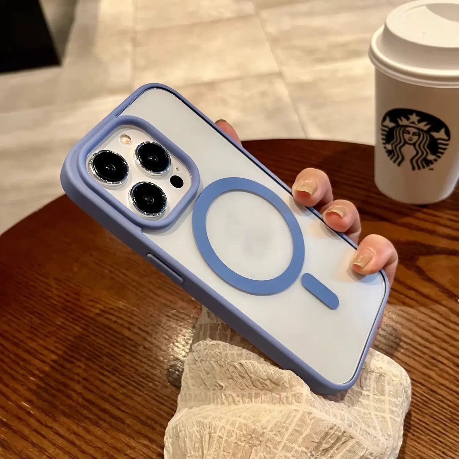 Acrylic Magnetic Silicone Phone Case in Multiple Colors with Shockproof and Anti-Fall Features