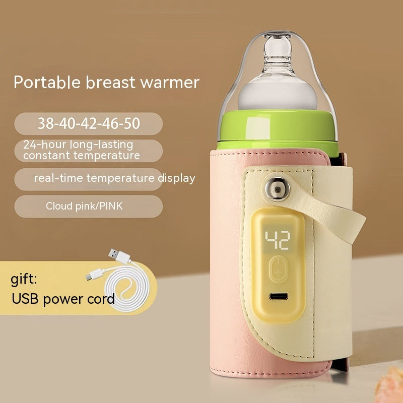 Constant Temperature Baby Heating Insulating Milk Bottle Night Out Portable Heat-holding Bottle Cover - Keep Milk Warm