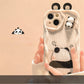 3D Panda Poppen Cartoon Telefoonhoes 