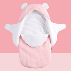 Air Jacquard Cotton Baby Quilt with Fleece in Pink Blue Gray - Cozy for Tiny Tots air jacquard cotton