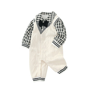 Yellow College Style Climbing Shirt for Men US Sizes 59-90cm - Baby Jumpsuit: Tiny Trendsetters united states chf