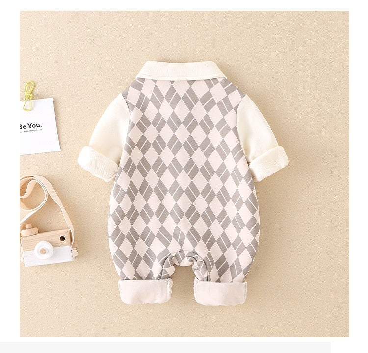 Baby Autumn Clothing Jumpsuit Baby Clothes Men’s Newborn Outerwear Climbing Sweater - Tiny Climbers in Cozy Cotton