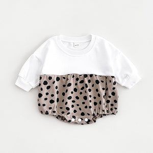 Unisex Cotton Triangle Jumpsuit for Babies 1-18 Months Leopard Print - Onesie Tiny Fashionistas united states chf