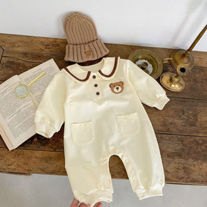 Apricot and Brown Jumpsuit with Hoodie for Men Women in the United States - Snug as a Baby Bear this Chilly Coat united