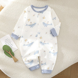 Baby Boneless Romper with Animal and Nature Prints for Boys Girls - Stylish Growing Goofballs baby boneless romper
