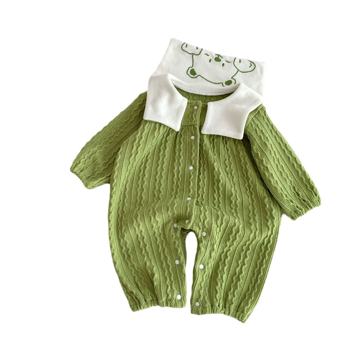 Baby Boy And Girl Cute Bear Head Twist Jumpsuit - Cute Bear Jumpsuit for Stylish Tiny Tots