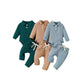 Baby Boy Cotton Hollow Striped Polo Shirt Trousers Suit - Tiny Tots Looking Sharp in Baby Boy Polo Trousers