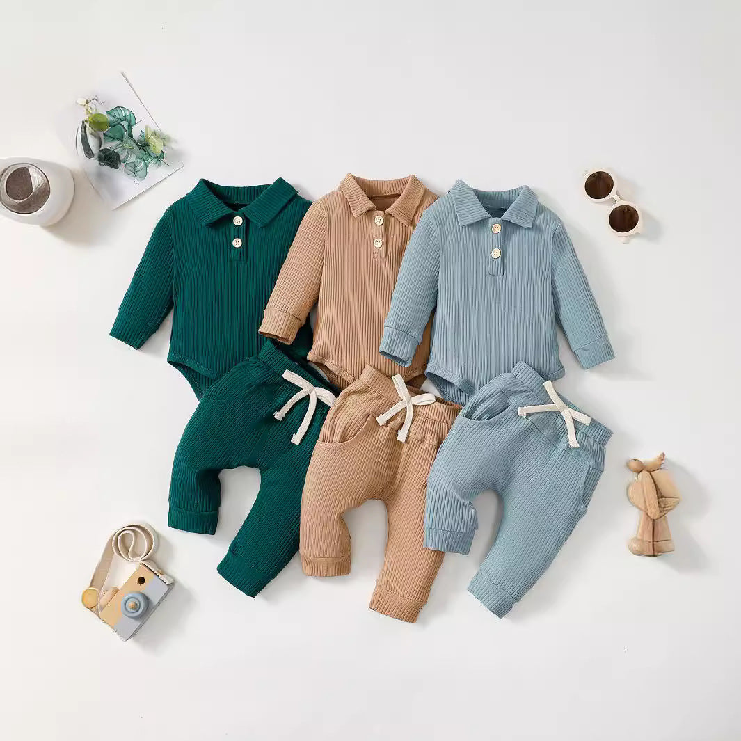 Cotton Pants for Baby Boy United States Casual Dark Green Peacock Blue Camel - Tiny Tots Looking Sharp in Polo Trousers
