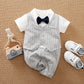 Baby Boy Gentleman Jumpsuit Baby Autumn Clothing - Dapper Baby Boy Jumpsuit for Recommended Height Fun