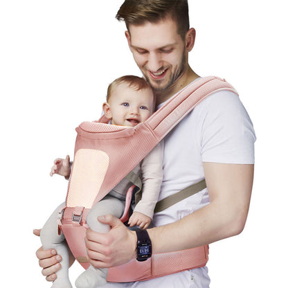 Baby Breathable And Cool Lumbar Stool Carrier Front Hugging Multifunctional - Hug Your Baby with the Cool Lumbar Stool