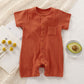 Baby Breathable High Elastic Cotton Jumpsuits Pairs Cardigan - Baby Jumpsuits for Tiny Trendsetters in Cotton Cozy