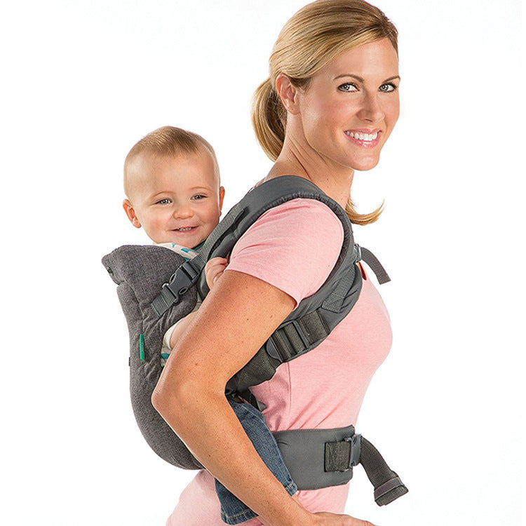 Baby Carrier 4-in-1 Double-shoulder Baby Carrier Carrier Carrying Bag Suitable for Four Seasons Saliva Towel - Ultimate