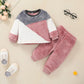 Baby Casual Baby Sweater Suit Clothing Pullover Two-piece Suit - Baby Sweater Suit for Tiny Trendsetters in Pink