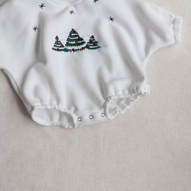 Baby Christmas Fleece-lined Sweater Suit - Fleece-Lined Baby Sweater Suit for Merry Mischiefs