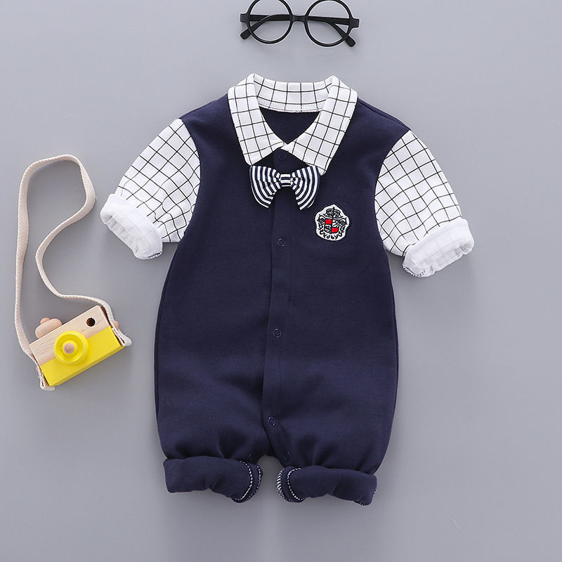 Baby Clothes Cotton Gentleman’s Children’s Clothes Romper - Tiny Tuxedos for Little Gentlemen in Cotton Bliss