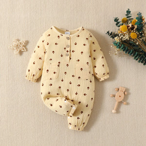 Baby Cotton And Linen Jumpsuit Male And Female Baby - Baby Jumpsuits So Comfy Even Parents Want