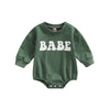 Baby katoen baby wrap driehoek crawlsuit - Groen