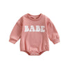 Baby katoen baby wrap driehoek crawlsuit - Roze