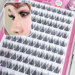 Baby Curved Mink False Eyelashes with Glue-Free 5D Fur - Teleplus baby curved mink fur false eyelashes messy