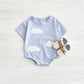 Baby Cute Jumpsuit Comfortable Crew Neck Casual Triangle Jumpsuit - Triangle Jumpsuit for Tiny Trendsetters in Summer