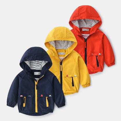 Baby Foreign Style Long Sleeve Shirt for Boys with Hooded Lapel Design - Teleplus assault boy baby foreign style