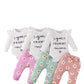 Baby Girl Cotton Romper 4-piece Set - Tiny Fashionista’s 4-Piece Romper Set for Giggles