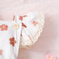 Baby Girl Lace Flounced Sleeve Small Flower Full Printed Triangle Rompers - Lace Rompers for Baby Girls Who Flower Power