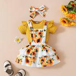 United States Baby Short Sleeved Floral Knit Suit for 0-18 Months - Girl’s Skirt Summer Fun united states chf short