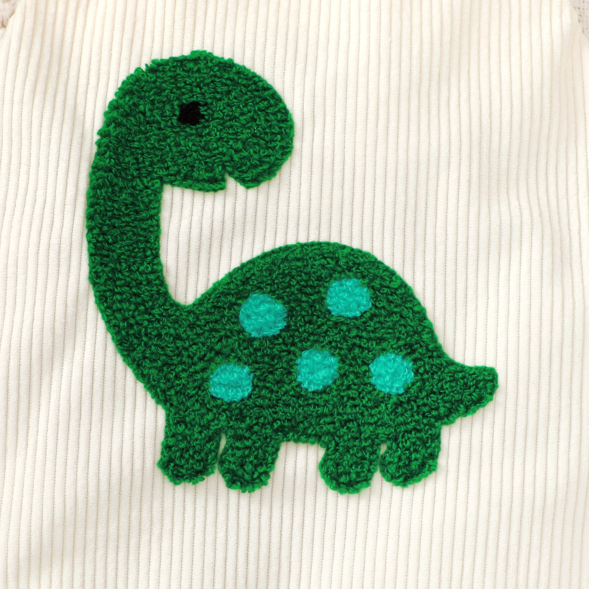 Baby Green Corduroy Turtle Towel Embroidery Sling Romper - Cute Turtle Romper for Tiny Trendsetters in Corduroy