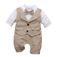 Baby Handsome Polyester Jumpsuit Children Fake Two Pieces - Baby Handsome Jumpsuit for Tiny Trendsetters