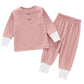 Baby Home Wear Cotton Sunken Stripe Two-piece Suit - Baby Home Wear That Makes Naptime Fashionable Fun