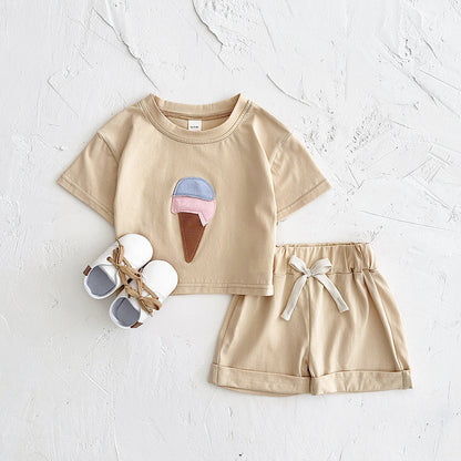 Baby Ice Cream Cotton Pants Shorts for Toddlers in US Suitable All - Suit Future Food Critics baby ice cream united