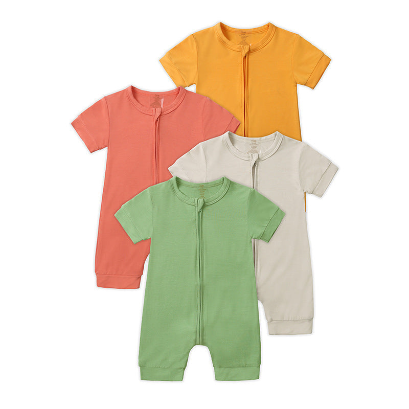 Bamboo Fiber Baby Shirts for Ages 0-24 Months in Various Colors USD CHF - Jumpsuit Perfect Tiny Explorers united states