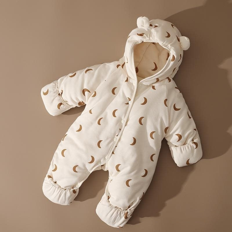 Baby Jumpsuit Cotton-padded Jacket Thickened Cotton Padded Coat - Cozy Baby Jumpsuit Cotton Padded Coat for Tiny Tots