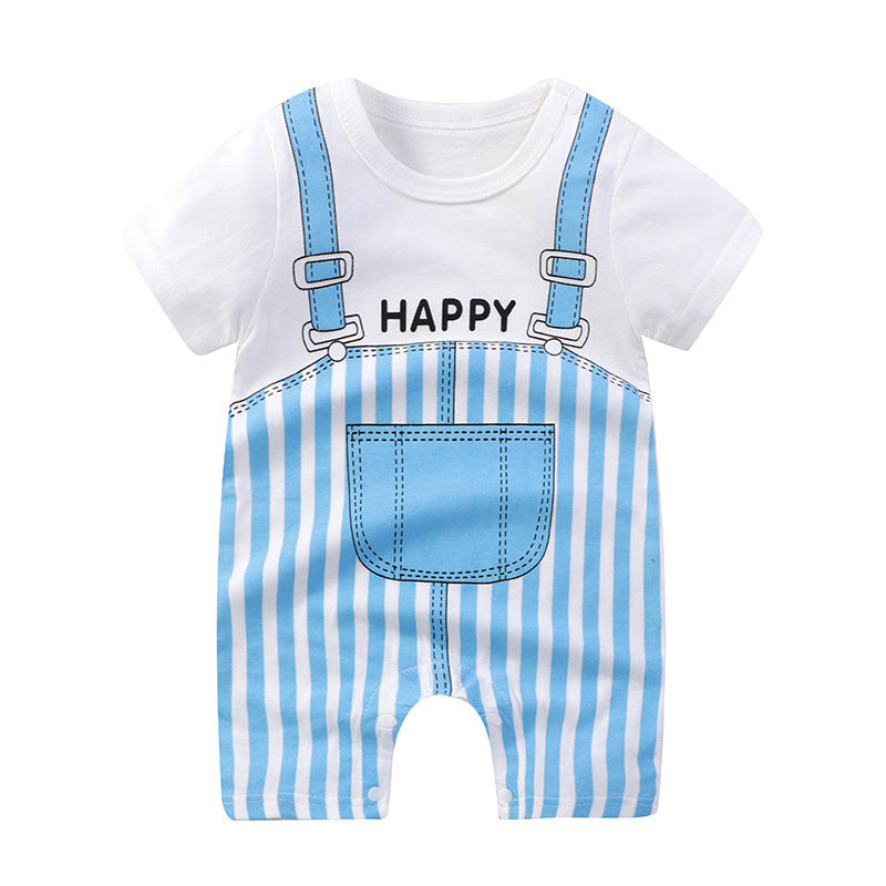 Baby Jumpsuit Cotton Pullover Romper - Baby Jumpsuit Romper For All Short Climbs And Fun