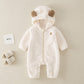 Baby Jumpsuit Double-sided Velvet Warm Hooded - Baby Jumpsuit Double-Sided Velvet Warm Hooded