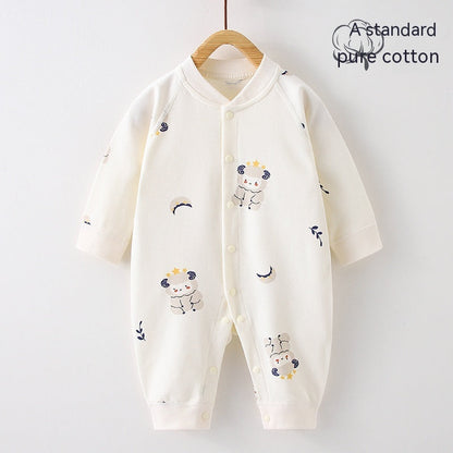 Baby Jumpsuit Romper Cotton Four Seasons Newborn Clothes Cartoon Bear Crawling - Baby Jumpsuit Romper for Tiny Bears