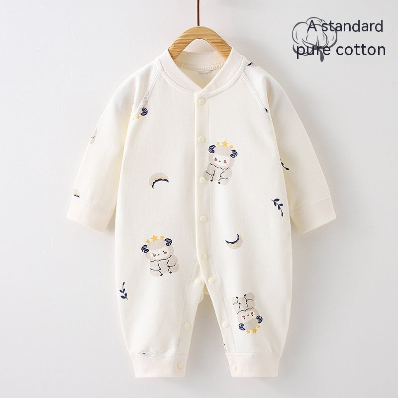 Baby Jumpsuit Romper Cotton Four Seasons Newborn Clothes Cartoon Bear Crawling - Baby Jumpsuit Romper for Tiny Bears