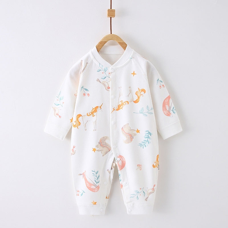 Baby Jumpsuit Romper Cotton Four Seasons Newborn Clothes Cartoon Bear Crawling - Baby Jumpsuit Romper for Tiny Bears