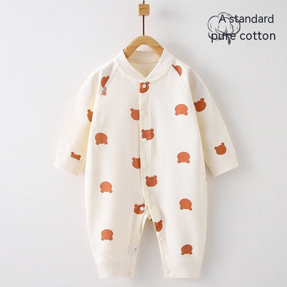 Baby Jumpsuit Romper Cotton Four Seasons Newborn Clothes Cartoon Bear Crawling - Baby Jumpsuit Romper for Tiny Bears