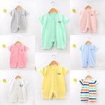 Baby Jumpsuit Short Sleeved Summer Newborn Hoodie - Baby Jumpsuit Fun in Every Color for Tiny Explorers