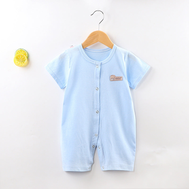 Baby Jumpsuit Short Sleeved Summer Newborn Hoodie - Baby Jumpsuit Fun in Every Color for Tiny Explorers