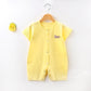 Baby Jumpsuit Short Sleeved Summer Newborn Hoodie - Baby Jumpsuit Fun in Every Color for Tiny Explorers