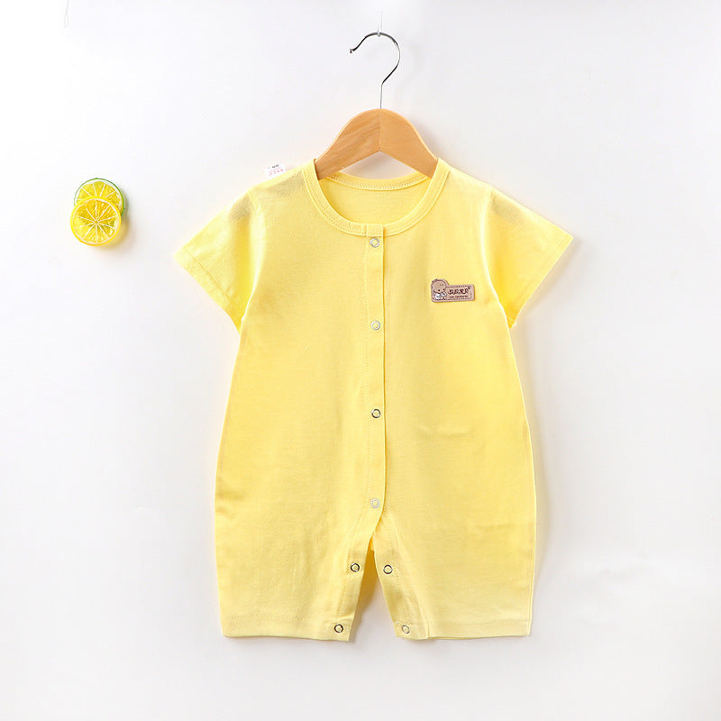 Baby Jumpsuit Short Sleeved Summer Newborn Hoodie - Baby Jumpsuit Fun in Every Color for Tiny Explorers