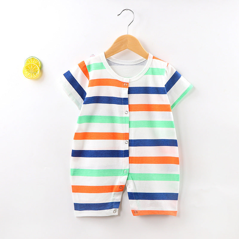 Baby Jumpsuit Short Sleeved Summer Newborn Hoodie - Baby Jumpsuit Fun in Every Color for Tiny Explorers