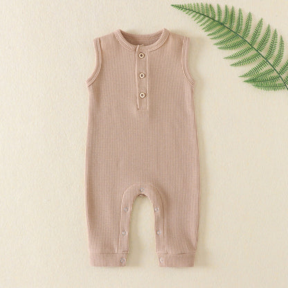 Baby Jumpsuit Sleeveless Onesie Romper - Sleeveless Baby Jumpsuit for Tiny Trendsetters