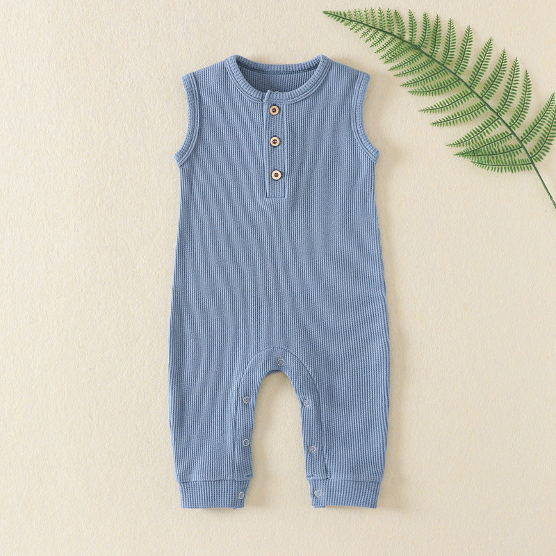 Baby Jumpsuit Sleeveless Onesie Romper - Sleeveless Baby Jumpsuit for Tiny Trendsetters