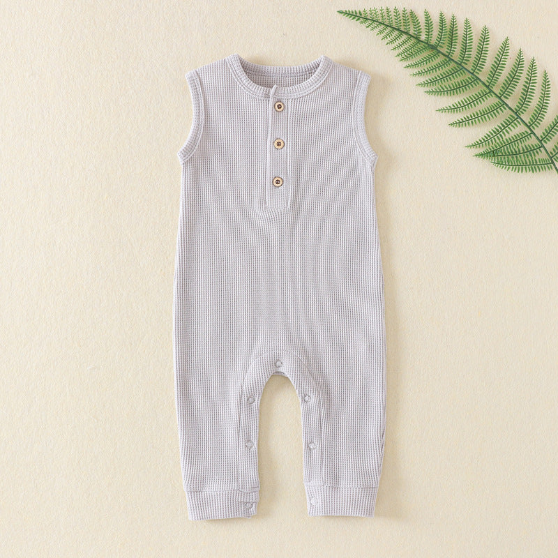 Baby Jumpsuit Sleeveless Onesie Romper - Sleeveless Baby Jumpsuit for Tiny Trendsetters