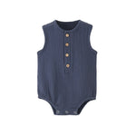 Baby Jumpsuit Summer Gauze Thin Sleeveless Vest Garments - Baby Jumpsuits Perfect for Tiny Fashionistas